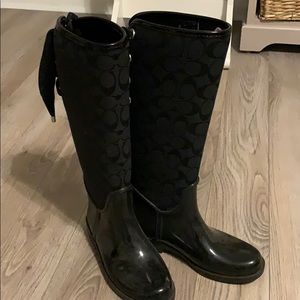 Coach rain boots